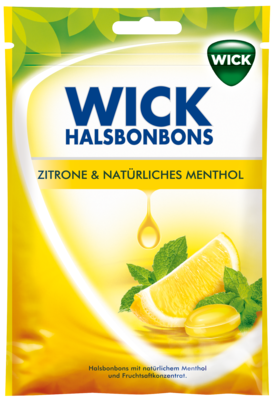 Wick Zitrone &amp; Natuerliches Menthol Bonb. M.zucker (PZN 00015881)