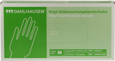 Handschuhe Vinyl Gr.m Ungepudert (PZN 07485673)