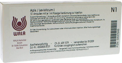 Apis/levisticum I Amp. (PZN 00447646)