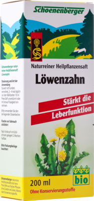 Loewenzahn Saft Schoenenberger Heilpflanz.saefte (PZN 00700051)