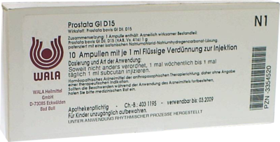 Prostata Gl D15 (PZN 03354520)
