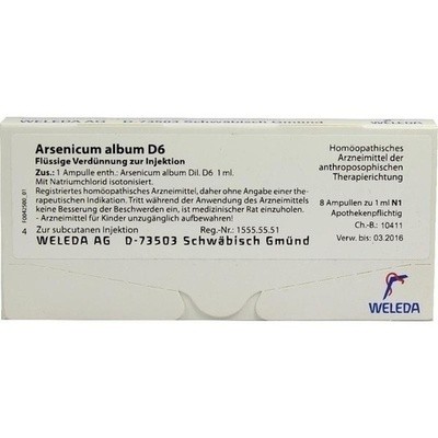 Arsenicum Album D6, 8 St (PZN 01618707)