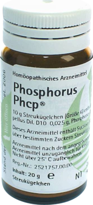 Phosphorus Phcp Globuli (PZN 00359764)