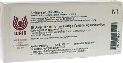 Arnica E Planta Tota D 12 Amp. (PZN 03358044)