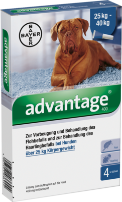 Advantage 400 F. Hunde Einzeldosispip. (PZN 00334178)