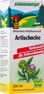 Artischocken Saft Schoenenberger (PZN 00692044)