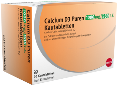 Calcium D3 Puren 1000 Mg/880 I.e. (PZN 11333408)