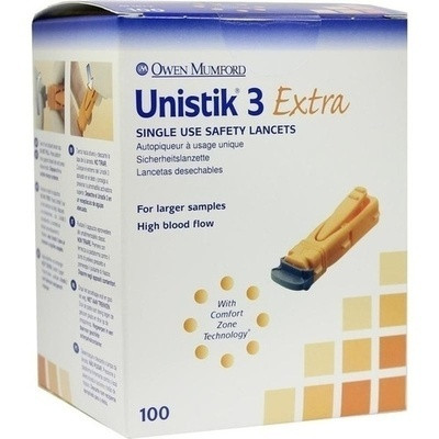 Unistik 3 Extra Eindr.tiefe 2,0mm Stechhilfe (PZN 03802444)