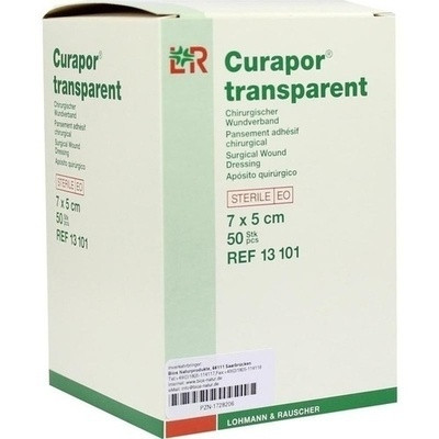 Curapor Wundverband Transparent 7x5cm Steril (PZN 02913733)