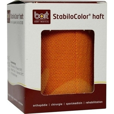 Bort Stabilocolor Haft Binde 8cm Orange (PZN 07672464)