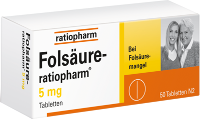 Folsäure Ratiopharm 5mg (PZN 03971388)