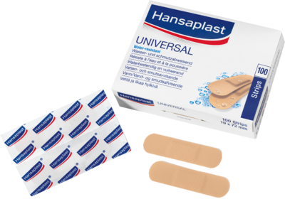 Hansaplast Universal Strips Waterres.19x72mm (PZN 01215292)