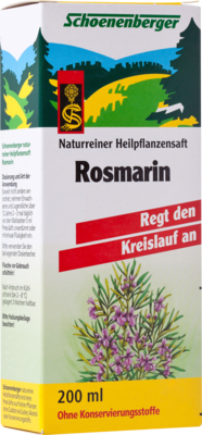 Rosmarin Saft Schoenenberger Heilpflanzensäfte (PZN 00700097)