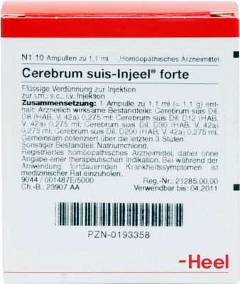 Cerebrum Suis Injeele Forte 1,1 Ml (PZN 00193358)