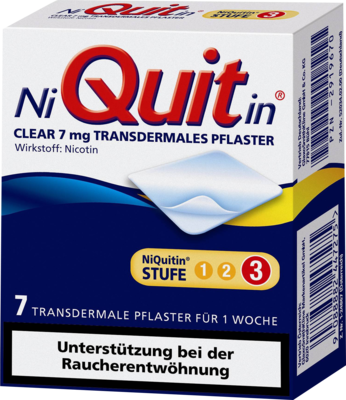 Niquitin Clear 7 mg transdermale Pflaster (PZN 02919658)