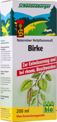 Birkensaft Schoenenberger Heilpflaneznsaefte (PZN 00699767)