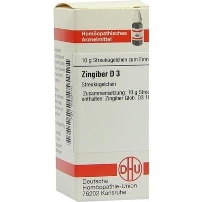 Zingiber D 3 Globuli, 10 g (PZN 00002140)