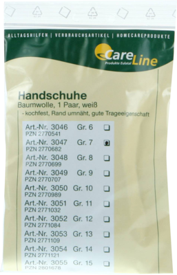 Handschuhe Baumwolle Gr.7 (PZN 02770682)