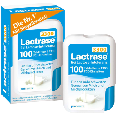 Lactrase 3.300 FCC Tabletten im Klickspender (PZN 09545215)