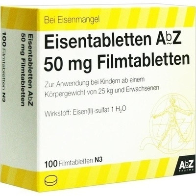 Eisentabletten Abz 50mg (PZN 06683738)