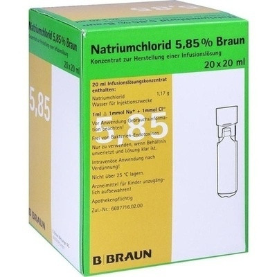Natriumchlorid 5,85% Braun MPC Infusionslsg.-Konz. (PZN 03158635)