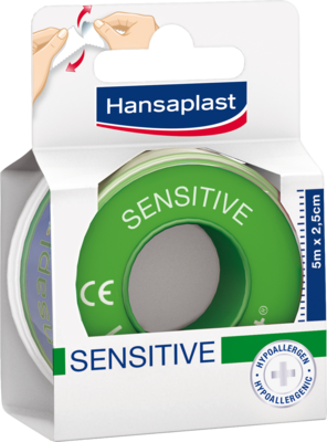 Hansaplast Fixierpflaster sensitive 2,5 cmx5m (PZN 04778096)