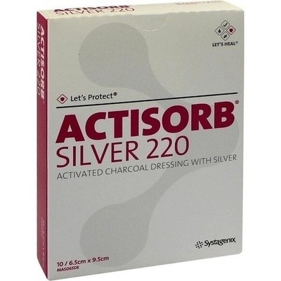Actisorb 220 Silver 9,5x6,5 Cm Steril (PZN 01098768)