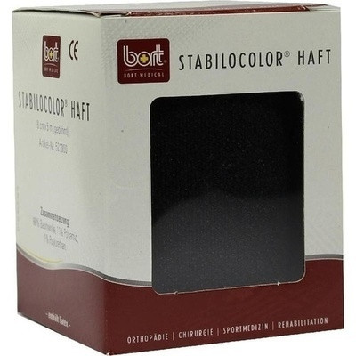 Bort Stabilocolor Haft Binde 8cm Schwarz (PZN 07672518)