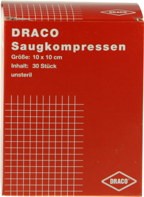 Saugkompressen Unsteril 10x10cm Draco (PZN 00948779)