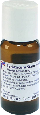 Taraxacum Stanno Cultum D 3 Dil. (PZN 01573494)