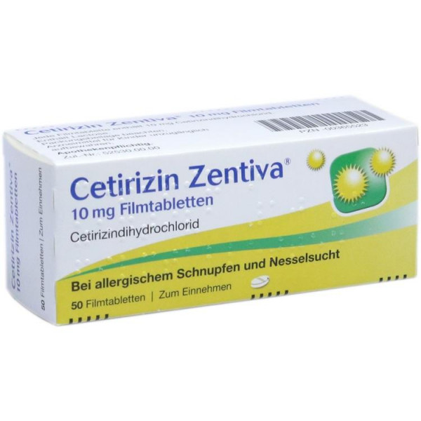 Cetirizin Zentiva 10mg (PZN 00365523)
