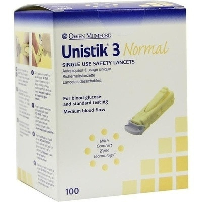 Unistik 3 Normal 1,8mm Eindr.tiefe Stechhilfe (PZN 03802409)