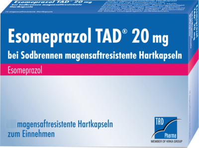 Esomeprazol Tad 20 Mg bei Sodbrennen Msr.hartkaps. (PZN 10963372)