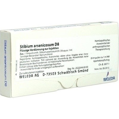 Stibium Arsenicosum D 8 Amp. (PZN 01626701)