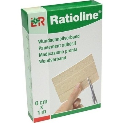 Ratioline elastic Wundschnellverband 6 cmx1 m (PZN 01805303)