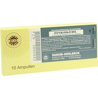 Zinkokehl Ampullen D4 (PZN 03890980)