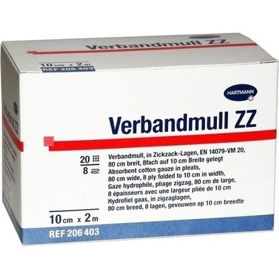 Verbandmull Hartmann 10cmx2m Zickzack 206403/6 (PZN 01083726)