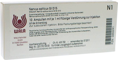 Nervus Opticus Gl D 15 Amp. (PZN 03355241)