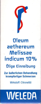 Oleum Aeth. Melissae Indicum 10 % (PZN 02436434)