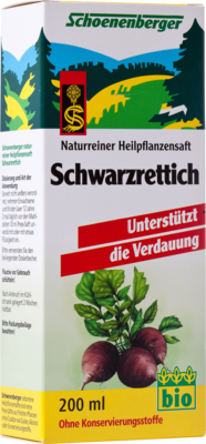 Schwarzrettich Saft Schoenenberger (PZN 00692328)