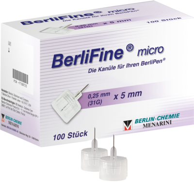 Berlifine Micro Kanuelen 0,25x5mm (PZN 07108723)