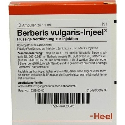 Berberis Vulgaris Injeele (PZN 04462045)