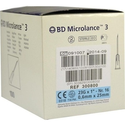 Bd Microlance Kanuele 23 g 1 0,6x25mm (PZN 03086976)