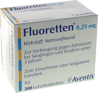 Fluoretten 0,25 mg (PZN 02477924)