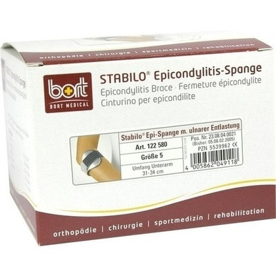 Bort Stabilo Epicondylitis Spange Gr.5grau (PZN 05539962)