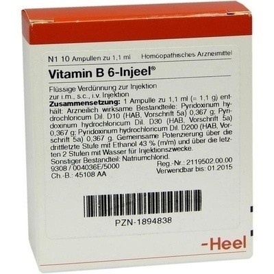 Vitamin B 6 Inj Hom All, 10 St (PZN 01894838)