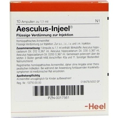 Aesculus Injeele 1,1 Ml (PZN 00017561)