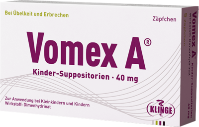 Vomex A Kinder-Suppositorien 40 mg (PZN 01116526)