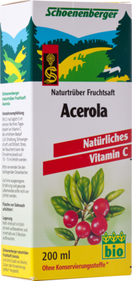 Acerola Saft Schoenenberger Heilpflanzensaefte (PZN 00699738)