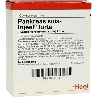 Pankreas Suis Injeele Forte (PZN 00762365)